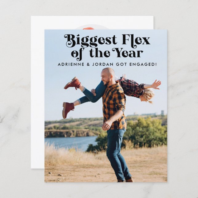 Budget QR Code Funny Photo Engagement (Front/Back)