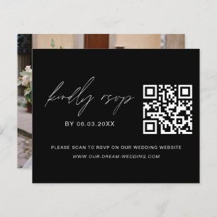 Budget QR Code RSVP Photo Wedding Website