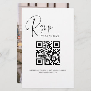 Budget QR Code RSVP Photo Wedding Website