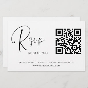 Budget QR Code RSVP Wedding Website
