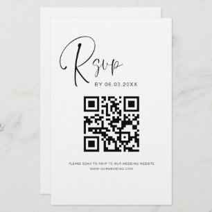 Budget QR Code RSVP Wedding Website
