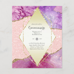 BUDGET QUINCEANERA - AGATE Sparkles Glamour Chic Flyer