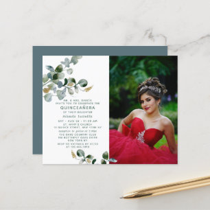 Budget Quinceañera Eucalyptus Floral Photo