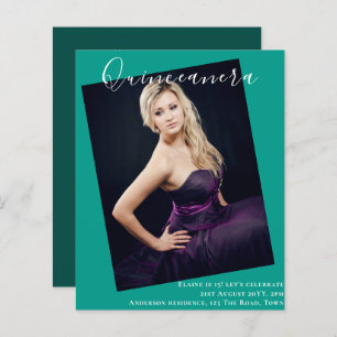 BUDGET Quinceanera PHOTO Invite Announcement