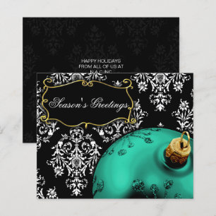 Budget Real Ornament Business Holiday Card