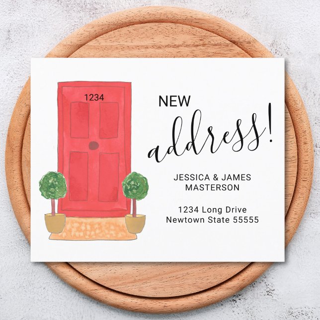 Budget Red Door New Address Moving Announcement  (Creator Uploaded)