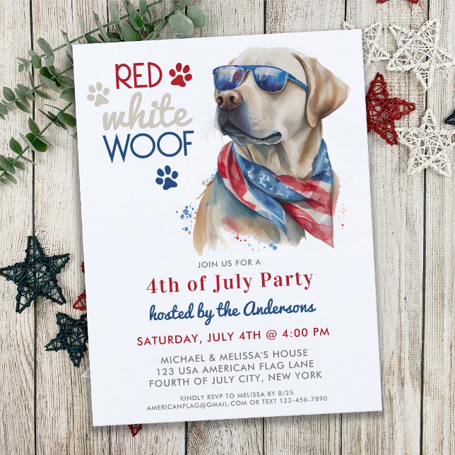 Budget Red White Woof Patriotic Dog 4th Of July (Creator Uploaded)