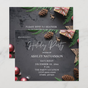 Budget Reindeer & Pine Rustic Holiday Party