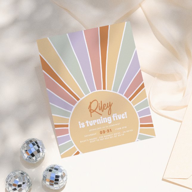 Budget Retro Sunshine Groovy Girl Birthday Party (Creator Uploaded)