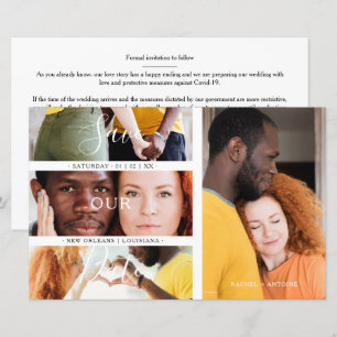Budget Romantic 4 Wedding Engaged Photos Collage