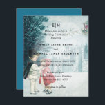 Budget Romantic Vintage Christmas Wedding Invite<br><div class="desc">Congratulations on your engagement, we hope you have a wonderful day and future life together filled with happiness and joy. This modern elegant wedding stationery item is part of a larger collection as designed by LeahG on behalf of the Low Budget Wedding Network® Please view the attached collection and 'additional...</div>