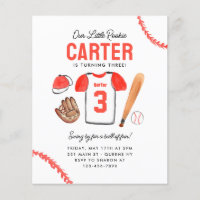 Budget Rookie of the Year Baseball Shirt Birthday