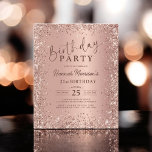 Budget Rose Gold Glitter 21st Birthday Invitation<br><div class="desc">Celebrate turning 21 with a sparkling touch, all while keeping things budget-friendly! The Budget Rose Gold Glitter 21st Birthday Invitation offers a stunning rose gold glitter design, perfect for marking this milestone birthday. This affordable yet elegant invitation ensures that your celebration stands out without exceeding your budget. A chic and...</div>