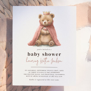 Budget Royal Teddy Bear Princess Girl Baby Shower