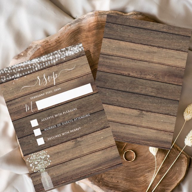 Budget RSVP Rustic Farmhouse String Lights Country (Creator Uploaded)