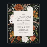 budget rustic elegant modern wedding save the date<br><div class="desc">Rustic watercolor floral wedding save the date invite. With beautiful rust,  terracotta,  blush pink,  black and sage green pampas grass eucalyptus watercolor details. This modern wedding invite is sure to set the style for your big day.</div>
