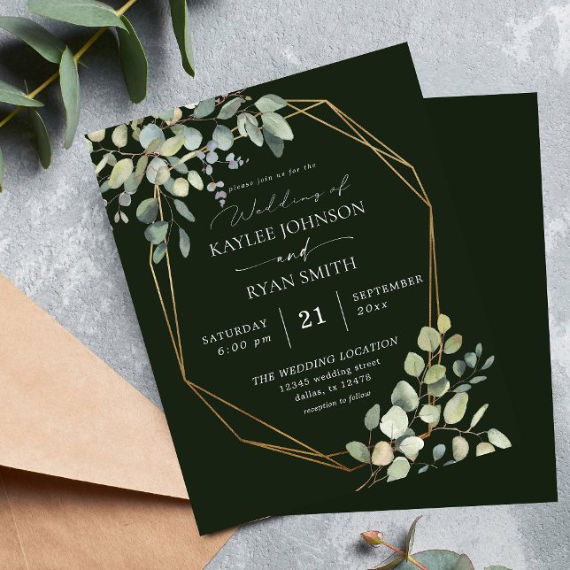 Budget Rustic Eucalyptus & Gold Wedding - Green (Creator Uploaded)