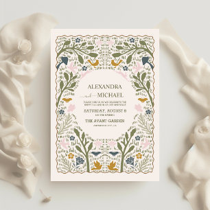 Budget Rustic Green Woodland Fern Wedding Flyer