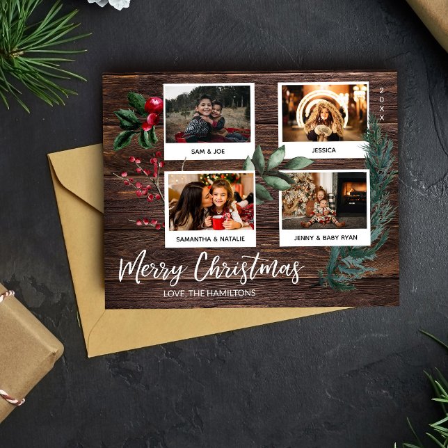 Budget Rustic Merry Christmas Instant Multi Photo Flyer (Creator Uploaded)