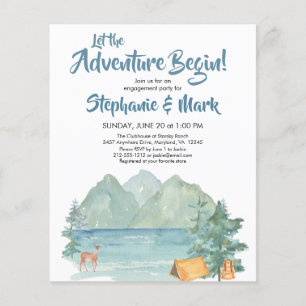 Budget Rustic Mountains Adventure Engagement Party