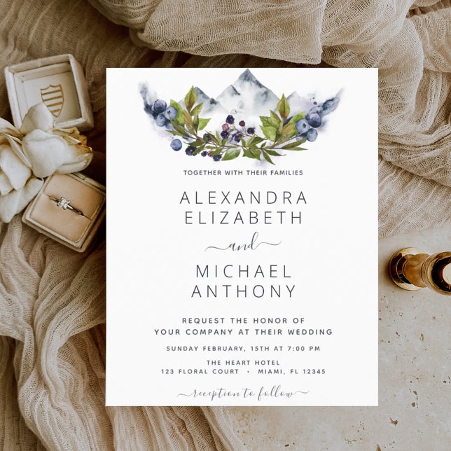 Budget Rustic Mountains Forest Wedding (Creator Uploaded)