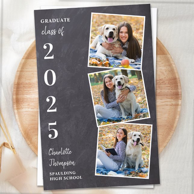 Budget Rustic Photo Graduation Announcement (Creator Uploaded)