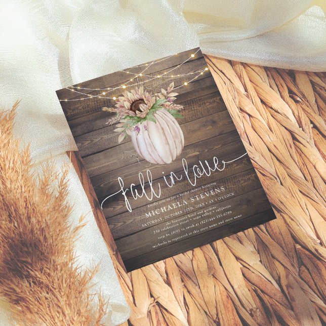 Budget Rustic Pumpkin Fall In Love Bridal Shower (Creator Uploaded)