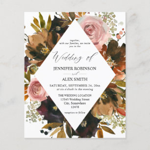 Budget Rustic Purple, Pink & Gold Floral Wedding