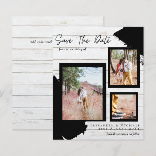 BUDGET RUSTIC SAVE the DATE Engagement Driftwood