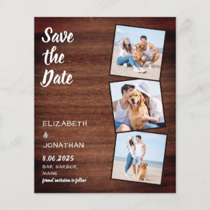 Budget Rustic Wood Save The Date Photos Wedding
