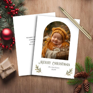 Budget Rustic Woodland Christmas Card