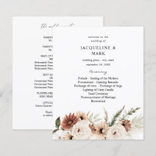 Budget RusticNeutral Boho Floral Wedding Ceremony