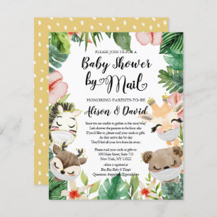 Budget Safari Anima Baby Shower By Mail Invitation