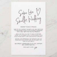 Budget Same Love Smaller Wedding Announcement