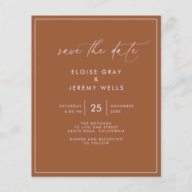 Budget Save the Date Flyer (Front)