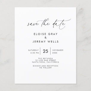 Budget Save the Date Flyer