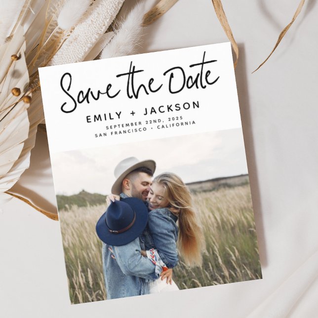 Budget Save the Date Handwritten Photo  (Creator Uploaded)