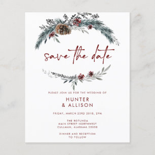 BUDGET Save The Date Invitation Flyer