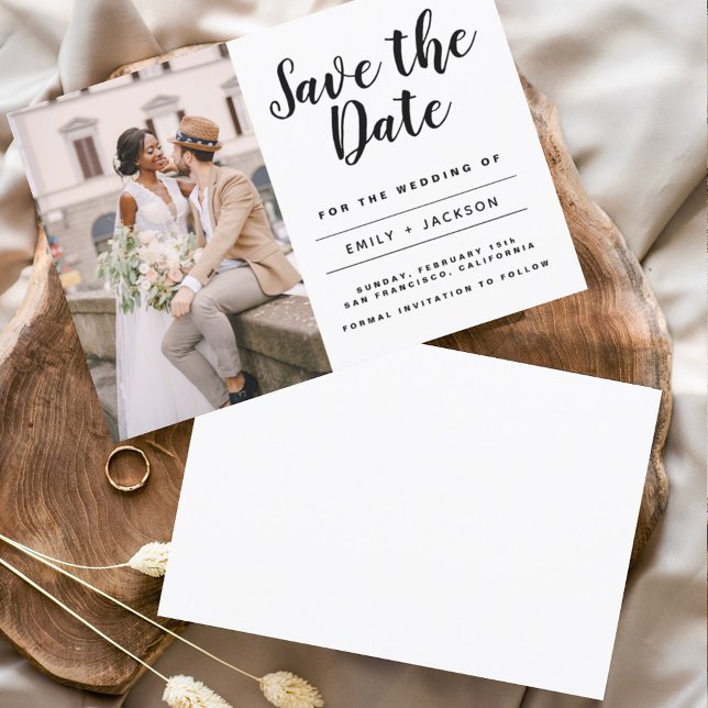 Budget Save the Date Minimalist Simple Photo Flyer (Creator Uploaded)