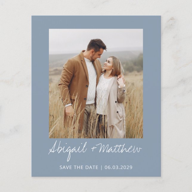 Budget Save The Date Modern Simple Invitation  (Front)