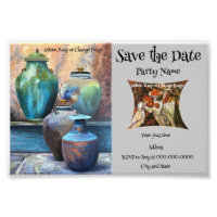 Budget Save the Date Party Invitation HG