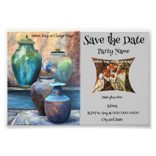 Budget Save the Date Party Invitation HG Photo Print