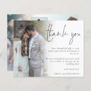 Budget Script 6 Photos Wedding Thank You
