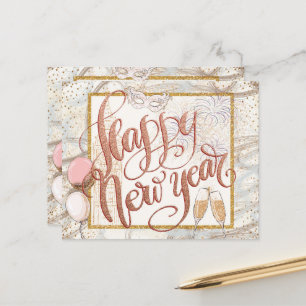 BUDGET Script Champagne Balloons Happy New Year