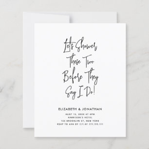 Budget Script Couple Shower Before They Say I Do