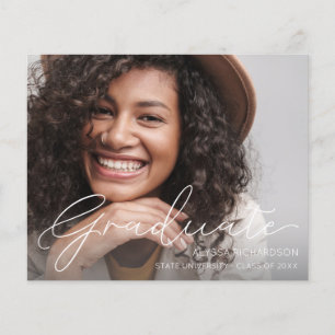 Budget Script Mod Photo Graduation Announcement Flyer