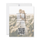 Budget Script Photo Wedding Invitation