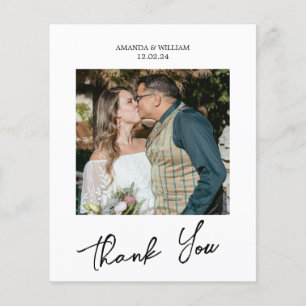 Budget Script Wedding Photo Thank You