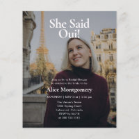 Budget She Said Oui 2 Photo Paris Bridal Shower
