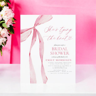 Budget She's Tying the Knot Invitation Flyer